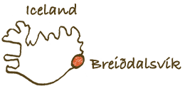 Map of Breiðdalsvík, Iceland