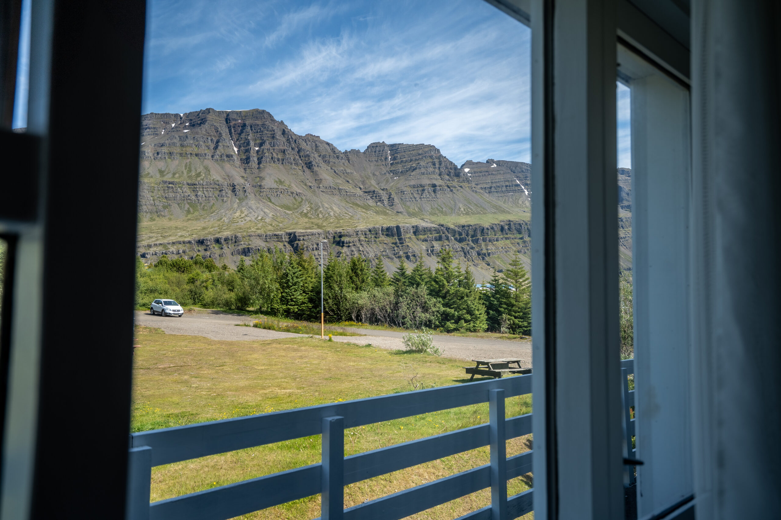 Balcony View Toward East Iceland Mountains